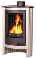 Kaminofen Warmluft Masterflamme PICCOLO I 7,3 kW Cream